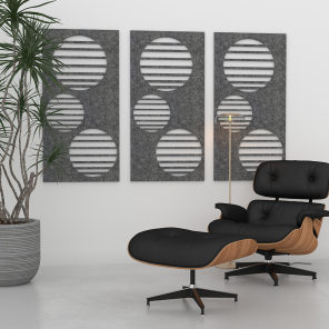 eSCAPE Acoustic Wall Panels Circle Vents 24X47
