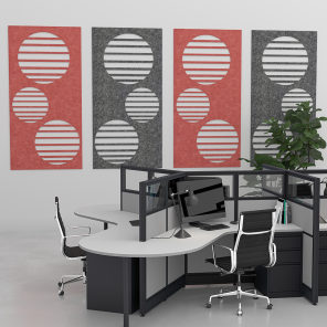 eSCAPE Circle Vents Acoustic Wall Art 47X84