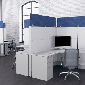 Render of eSCAPE Acoustical 12" Cubicle Panel Extenders