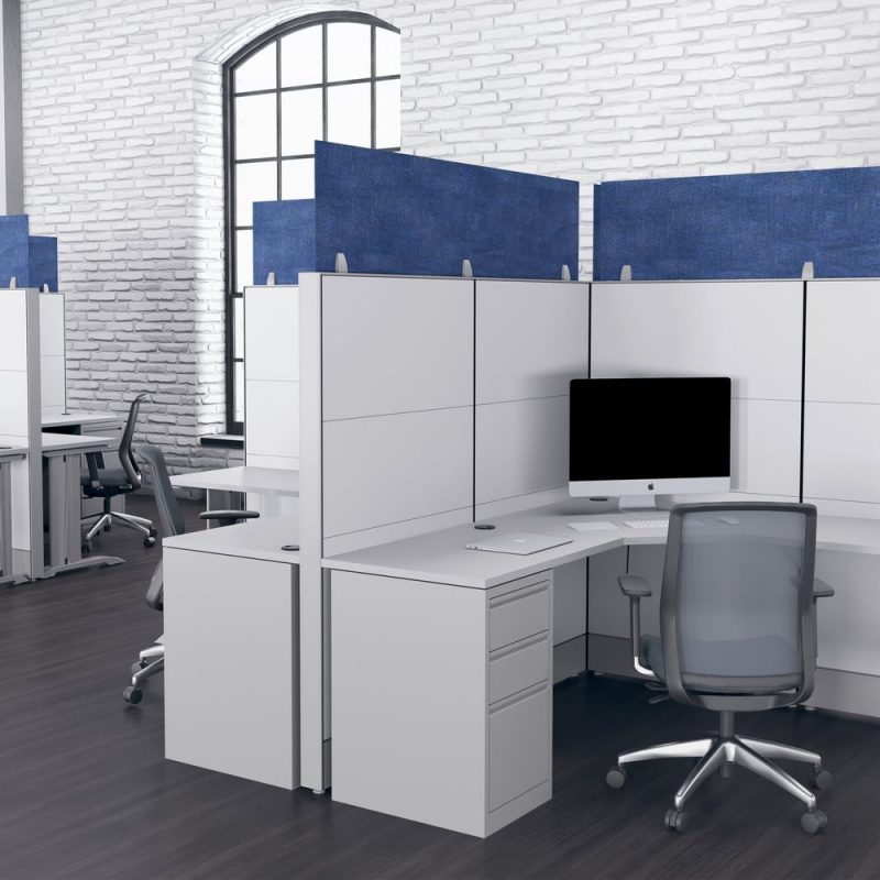 Render of eSCAPE Acoustical 12" Cubicle Panel Extenders
