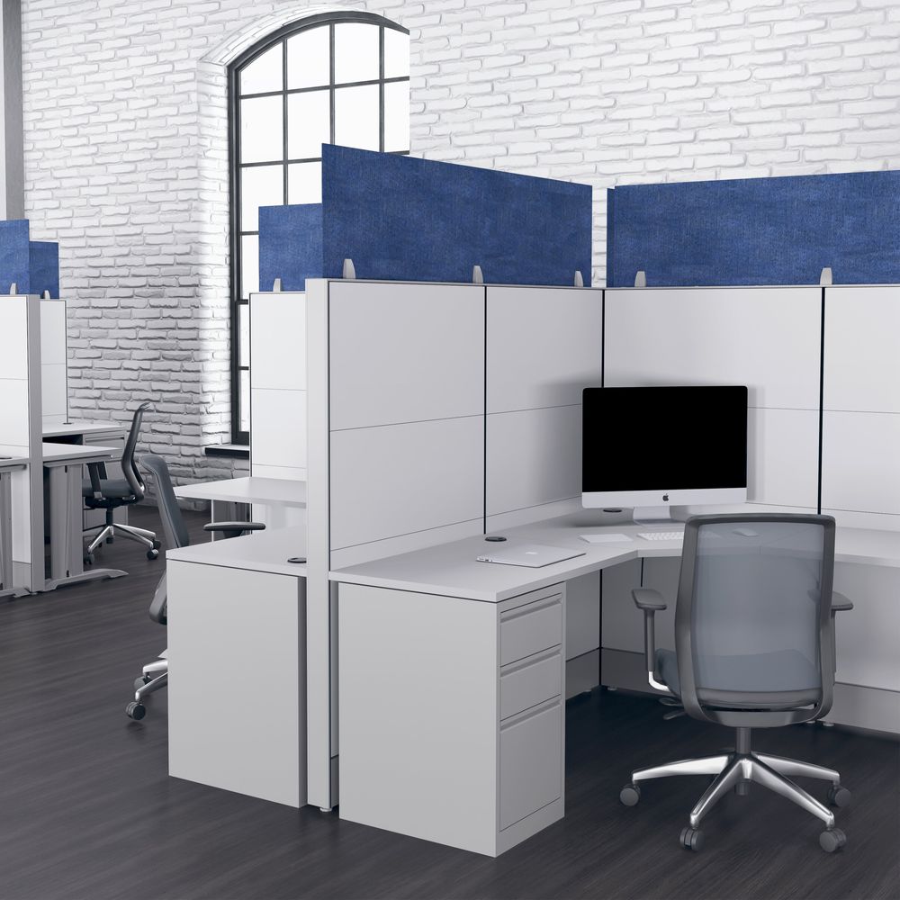 Render of eSCAPE Acoustical 12" Cubicle Panel Extenders