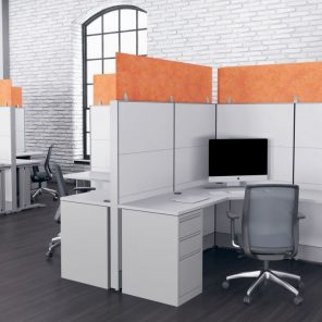 Render of eSCAPE Acoustical 18" Cubicle Panel Extenders