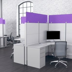 Render of eSCAPE Acoustical 16" Cubicle Panel Extenders