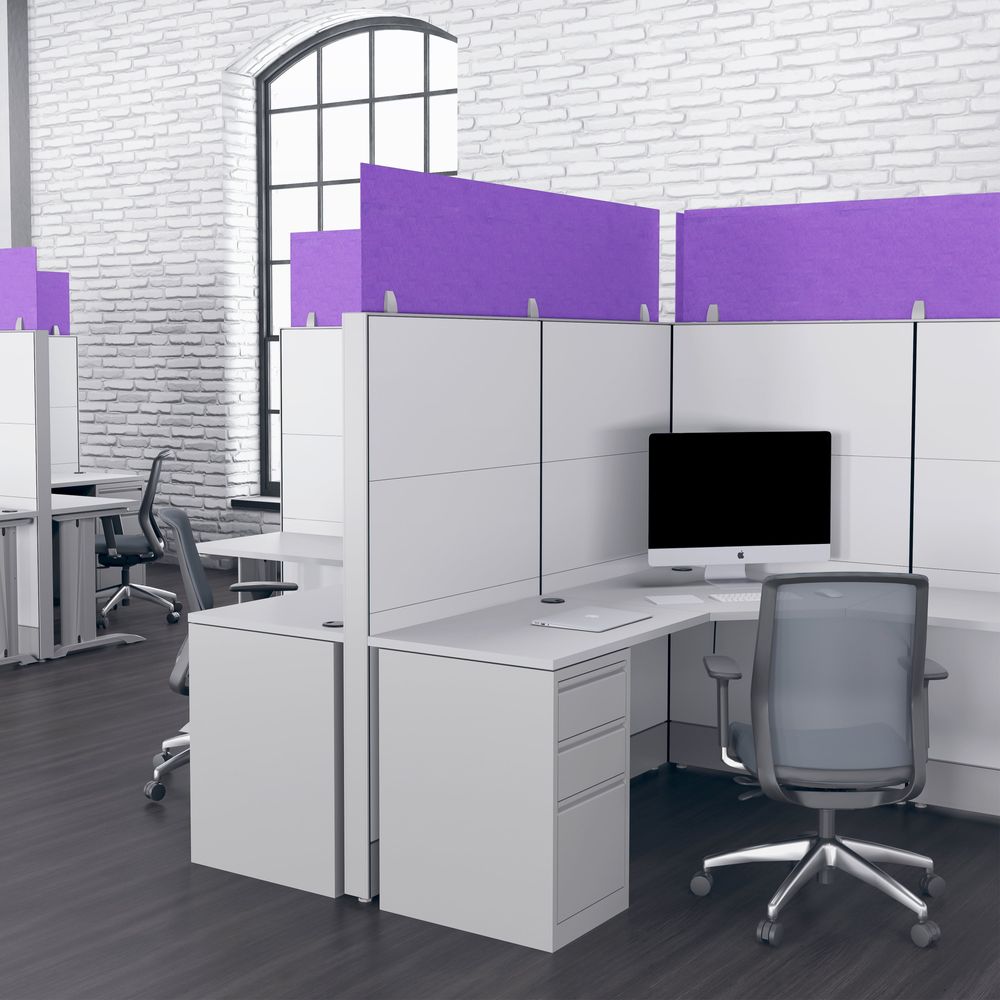 Render of eSCAPE Acoustical 16" Cubicle Panel Extenders