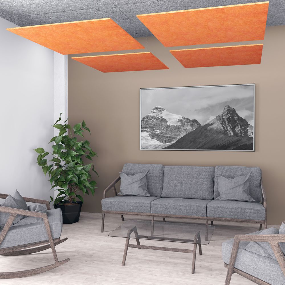 Render of eSCAPE Square Suspended Acoustical Ceiling Panels