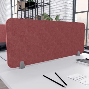 Render of eSCAPE 16"H Desk Top Mounted PET Desk Divider