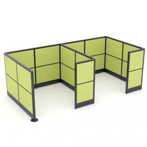 Render of freestanding office cubicle walls