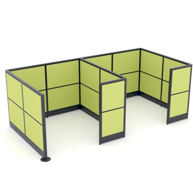 Render of freestanding office cubicle walls