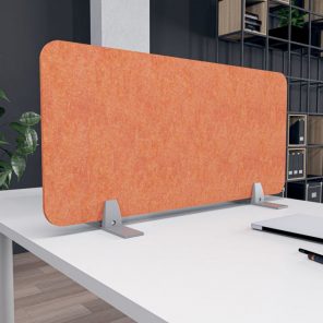 Render of eSCAPE Acoustical Privacy Screen with Freestanding Mount 16"H