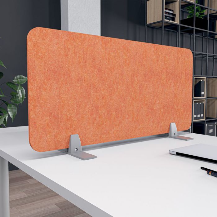 Render of eSCAPE Acoustical Privacy Screen with Freestanding Mount 16"H