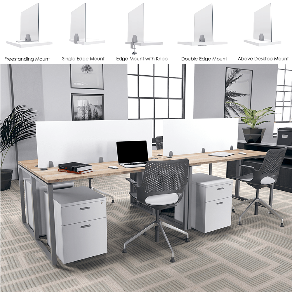 Picture of Frosted Acrylic Privacy Screens 12" High