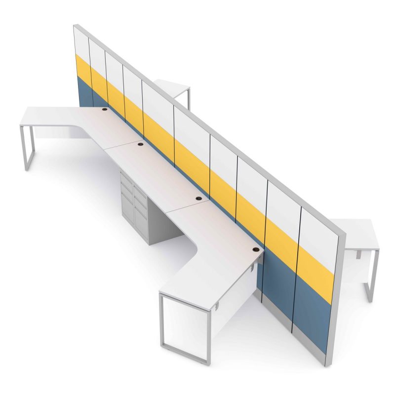 Render of 120 Degree Workstations