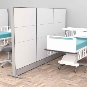 Alternate Render of the Freestanding Office Wall Partition | 65"H | Sapphire Cubicle System