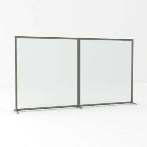 Render of Freestanding Polycarbonate Office Partition