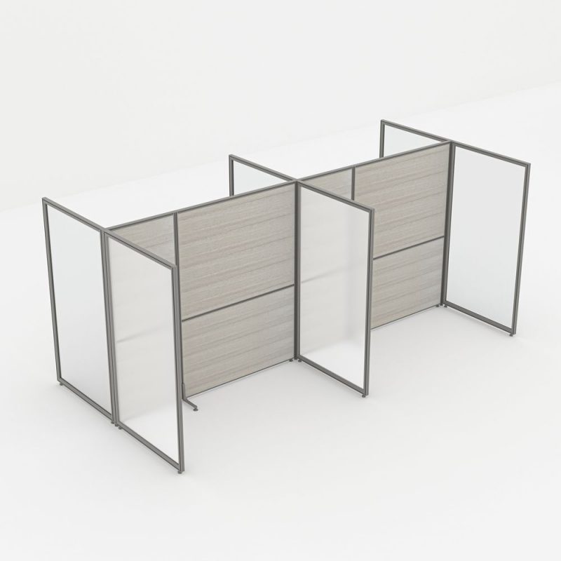 Render of Modern Office Partition Divider