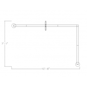 Footprint of the Medical Facility Room Divider