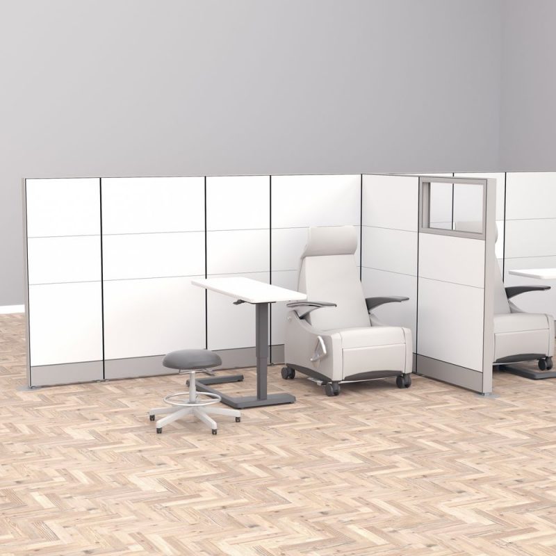 Render of Medical Facility Room Divider