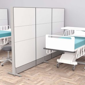 Render of Hospital Room Divider
