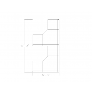Footprint of the L-Shaped Cubicle Workstations