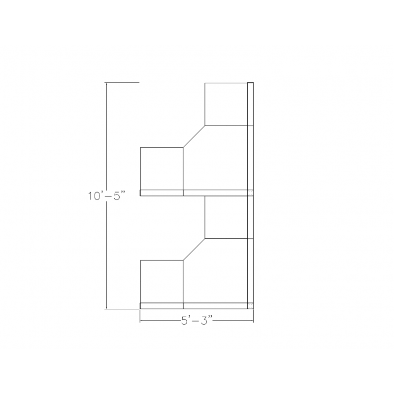 Footprint of the L-Shaped Cubicle Workstations