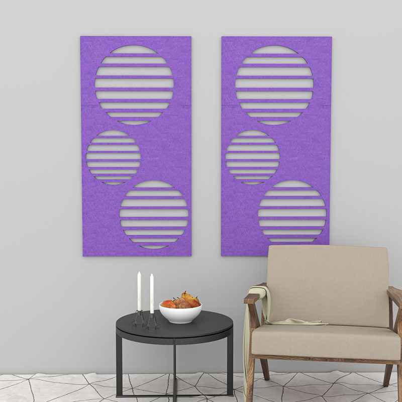 eSCAPE Circle Vent Acoustic Wall Art 24X47
