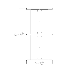 Sapphire Cubicle 4 Person 3X6 Footprint