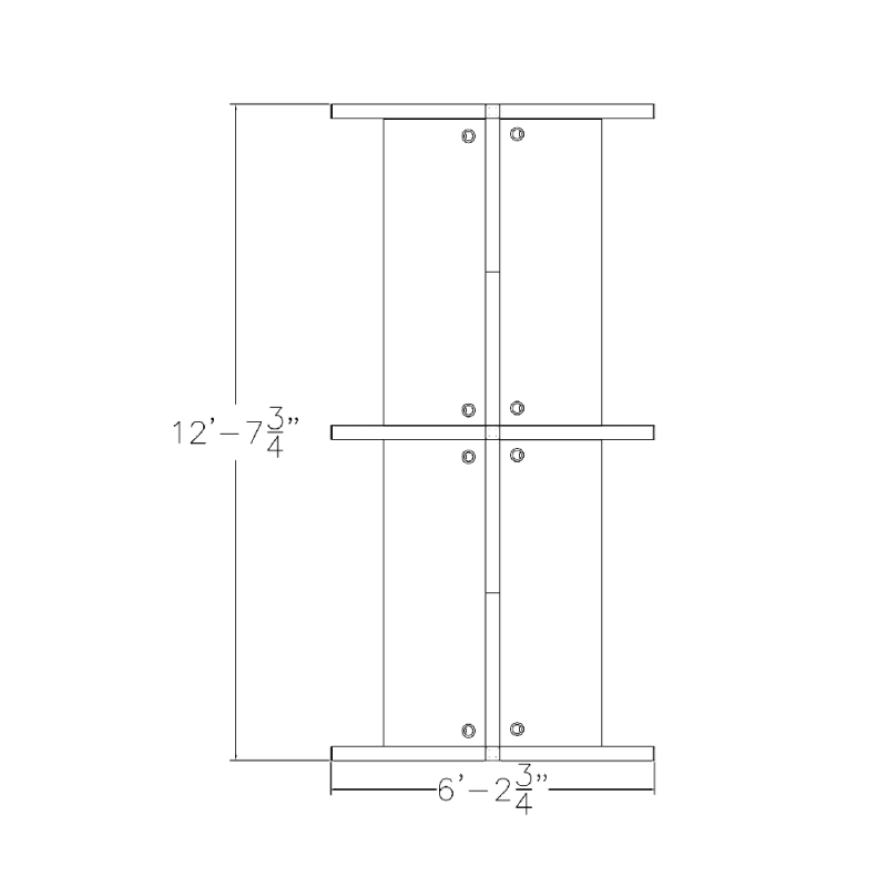 Sapphire Cubicle 4 Person 3X6 Footprint
