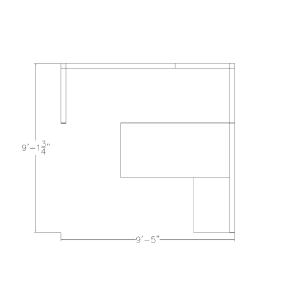 Executive Office Cubicle with L-Shaped Desk Sapphire Cubicle System