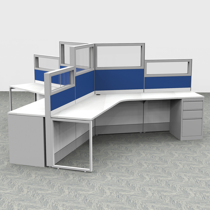 120 Degree Customer Service Cubicles Sapphire Cubicle System