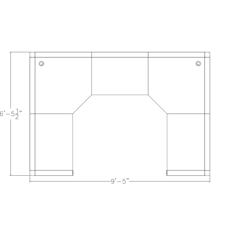 Modern U-Shaped Cubicle Sapphire Cubicle Collection