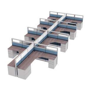 8-Person Modern Cubicle Workstations Sapphire Cubicle System