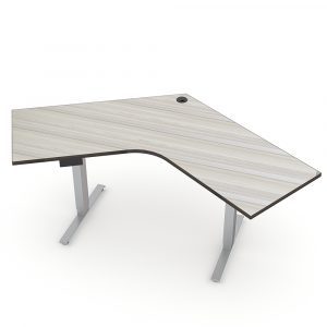 Render of Quantum Series 120 Degree Electric Sit-Stand Desk