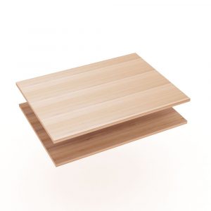 Render of 48"W x 36"D Straight Worksurface