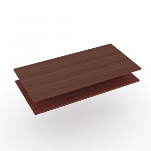 Render of 72"W x 36"D Straight Worksurface