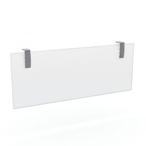 Render of 47"W Frosted Acrylic Modesty Panel