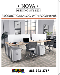 Nova Desking System Catalog with Footprints
