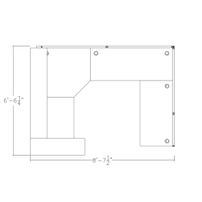 U-Shaped Reception Cubicle with Transaction Tops SAPslim Cubicle System Sapphire Cubicle System