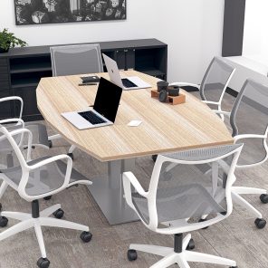 6-Person Boat Shaped Conference Table