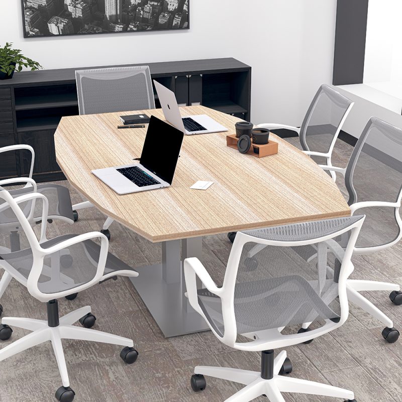 6-Person Boat Shaped Conference Table