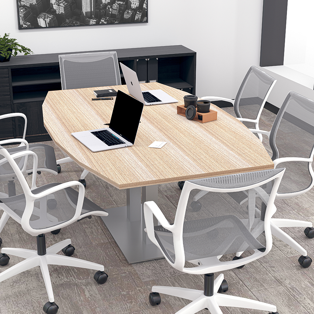 6-Person Boat Shaped Conference Table