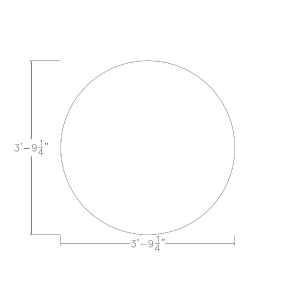 4 Person Round Conference Table Footprint