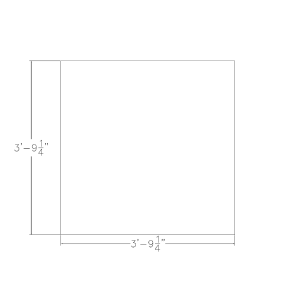 4 Person Square Conference Table 46" Footprint