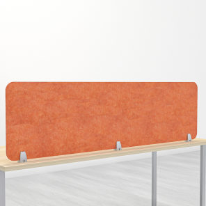 eSCAPE Desktop Mounted Acoustic Desk Divider 18"H