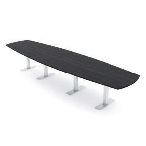 14-Person Arc-Boat Conference Table