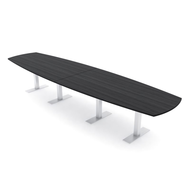 14-Person Arc-Boat Conference Table