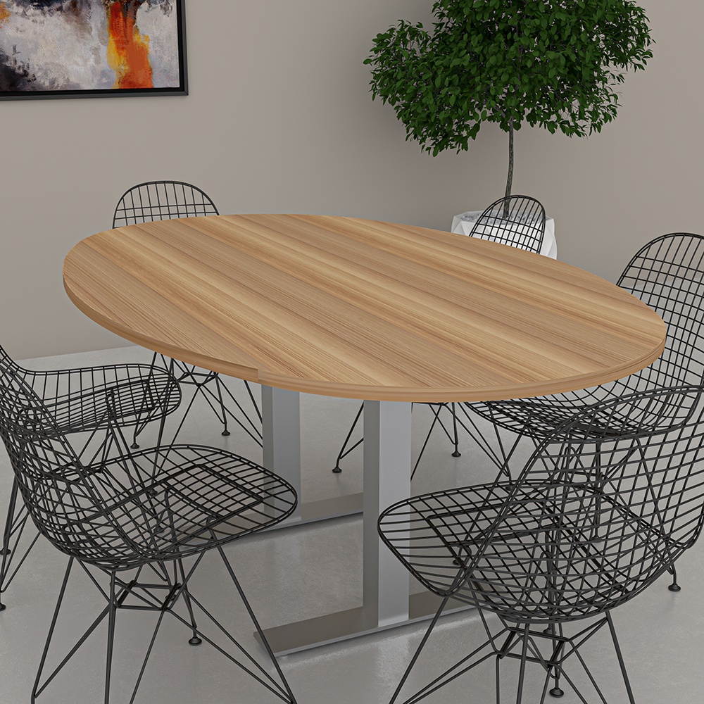 6 Ft Boval Conference Table T Feet