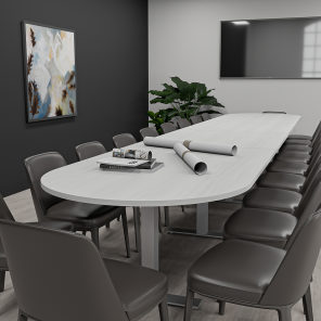 20 Foot Racetrack Conference Table