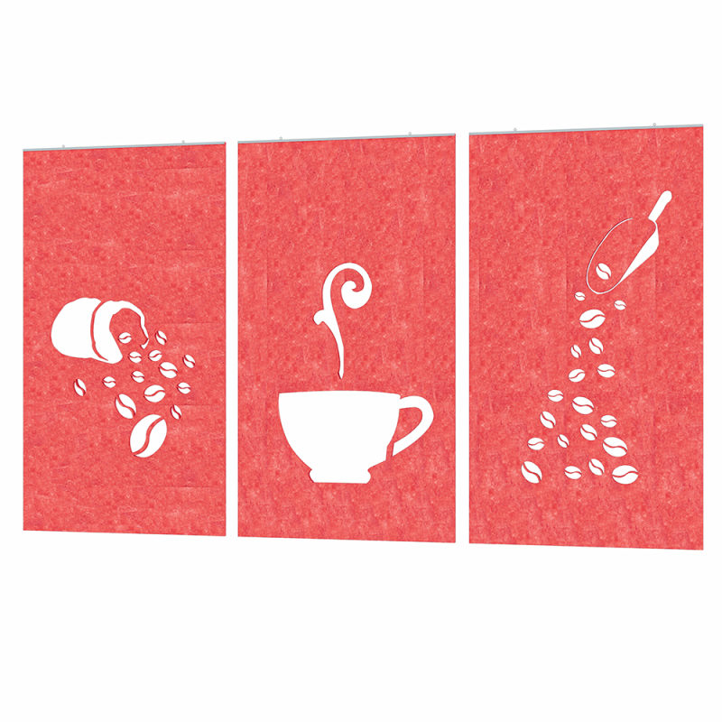 eSCAPE Hanging Acoustic Panels Coffee Shop