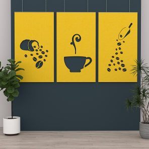 eSCAPE Coffe Shop Hanging Acoustical Panels