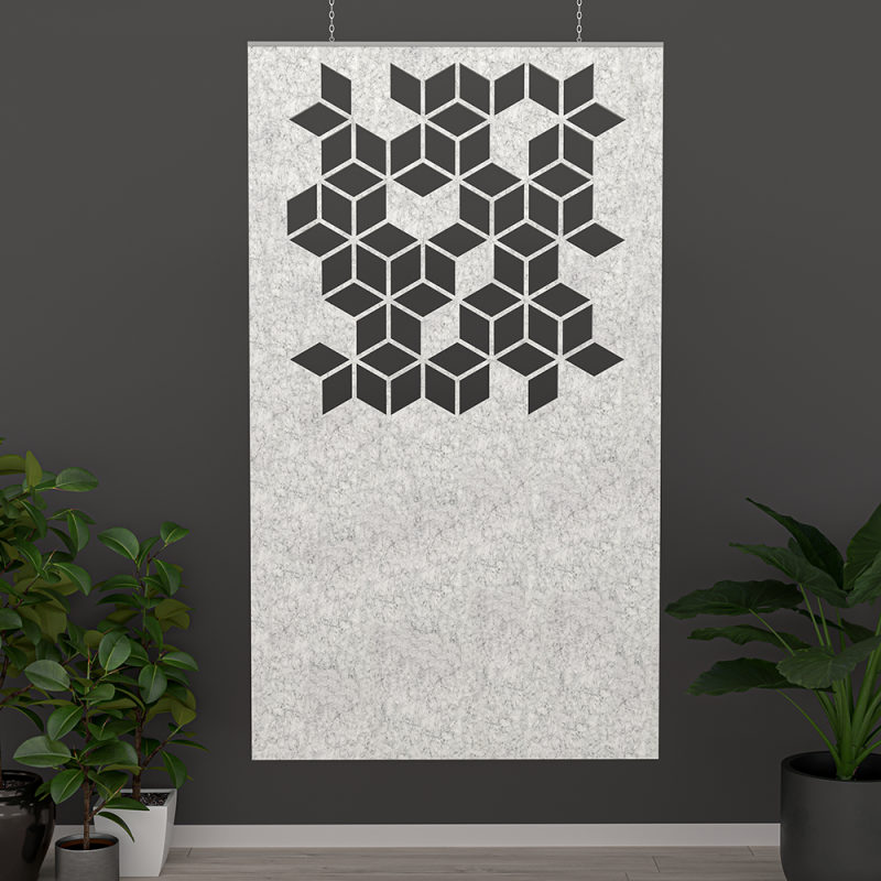 eSCAPE Falling Cubes Hanging Acoustic Panel